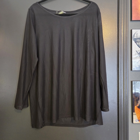 Oversized Mesh Long Sleeve Top - Picture 4 of 6